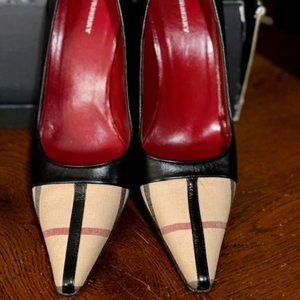 Black Heels, Nova Print Toe